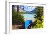 Boat on the Shore, Emerald Lake, Canada-George Oze-Framed Photographic Print