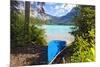 Boat on the Shore, Emerald Lake, Canada-George Oze-Mounted Photographic Print