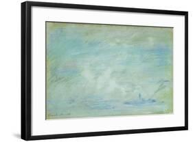 Boat on the Thames, Haze Effect; Bateau Sur La Tamise, Effet de Brume, 1901-Claude Monet-Framed Giclee Print