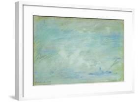 Boat on the Thames, Haze Effect; Bateau Sur La Tamise, Effet de Brume, 1901-Claude Monet-Framed Giclee Print