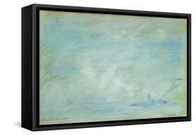 Boat on the Thames, Haze Effect; Bateau Sur La Tamise, Effet de Brume, 1901-Claude Monet-Framed Stretched Canvas