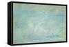Boat on the Thames, Haze Effect; Bateau Sur La Tamise, Effet de Brume, 1901-Claude Monet-Framed Stretched Canvas