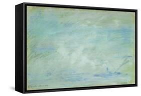 Boat on the Thames, Haze Effect; Bateau Sur La Tamise, Effet de Brume, 1901-Claude Monet-Framed Stretched Canvas