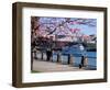 Boat on the Willamette River, Portland, Oregon, USA-Janis Miglavs-Framed Photographic Print