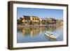 Boat on Thu Bon River, Hoi An, Quang Nam, Vietnam, Indochina, Southeast Asia, Asia-Ian Trower-Framed Photographic Print