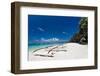 Boat on Tropical Beach-pashapixel-Framed Photographic Print