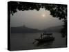 Boat on West Lake, Hangzhou, Zhejiang Province, China-Jochen Schlenker-Stretched Canvas