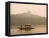 Boat on West Lake, Hangzhou, Zhejiang Province, China-Jochen Schlenker-Framed Stretched Canvas