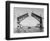 Boat Passing beneath Montlake Bridge-Ray Krantz-Framed Premium Photographic Print