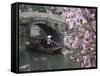 Boat Passing under Bridge Along Canal, Suzhou, Jiangsu, China, Asia-Ian Trower-Framed Stretched Canvas