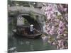 Boat Passing under Bridge Along Canal, Suzhou, Jiangsu, China, Asia-Ian Trower-Mounted Photographic Print