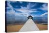 Boat Pier in the North of the Island of Babeldoab, Palau, Central Pacific, Pacific-Michael Runkel-Stretched Canvas