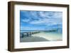 Boat Pier on Carp Island, One of the Rock Islands, Palau, Central Pacific-Michael Runkel-Framed Photographic Print