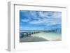 Boat Pier on Carp Island, One of the Rock Islands, Palau, Central Pacific-Michael Runkel-Framed Photographic Print