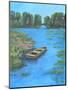 BOAT POND-ALLAYN STEVENS-Mounted Art Print