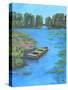 BOAT POND-ALLAYN STEVENS-Stretched Canvas