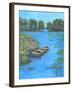 BOAT POND-ALLAYN STEVENS-Framed Art Print