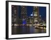 Boat Quay and the Financial District, Singapore, Southeast Asia-Amanda Hall-Framed Photographic Print