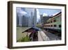 Boat Quay, Singapore, Southeast Asia-Frank Fell-Framed Photographic Print