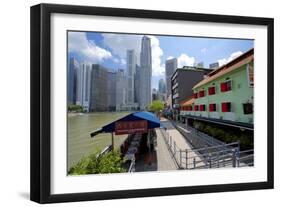 Boat Quay, Singapore, Southeast Asia-Frank Fell-Framed Photographic Print