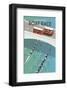 Boat Race - Dave Thompson Contemporary Travel Print-Dave Thompson-Framed Giclee Print