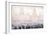 Boat Race on the River Thames for the August Bank Holiday, London, 1925-null-Framed Giclee Print