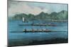 Boat Race-Currier & Ives-Mounted Art Print