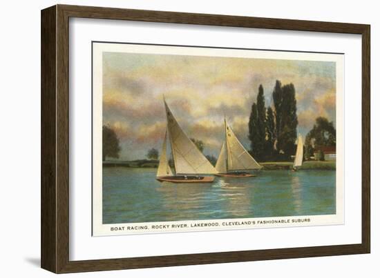 Boat Racing, Lakewood, Ohio-null-Framed Art Print