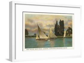 Boat Racing, Lakewood, Ohio-null-Framed Art Print