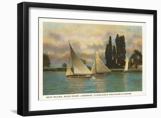 Boat Racing, Lakewood, Ohio-null-Framed Art Print