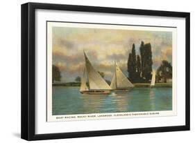 Boat Racing, Lakewood, Ohio-null-Framed Art Print