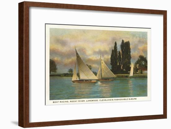 Boat Racing, Lakewood, Ohio-null-Framed Art Print