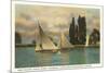 Boat Racing, Lakewood, Ohio-null-Mounted Premium Giclee Print