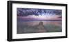 Boat ramp and filigree clouds, Bavaria, Germany-Frank Krahmer-Framed Art Print