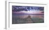 Boat ramp and filigree clouds, Bavaria, Germany-Frank Krahmer-Framed Art Print