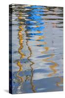 Boat Reflection I-Kathy Mahan-Stretched Canvas