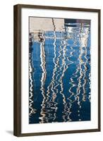 Boat Reflections at the Vieux Port-Nico Tondini-Framed Photographic Print