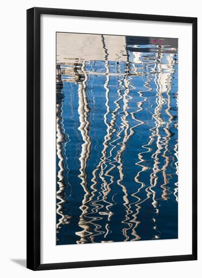 Boat Reflections at the Vieux Port-Nico Tondini-Framed Photographic Print