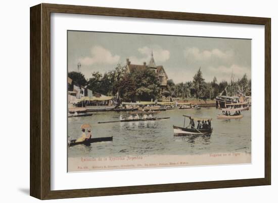 Boat Regatta, Argentina-null-Framed Giclee Print