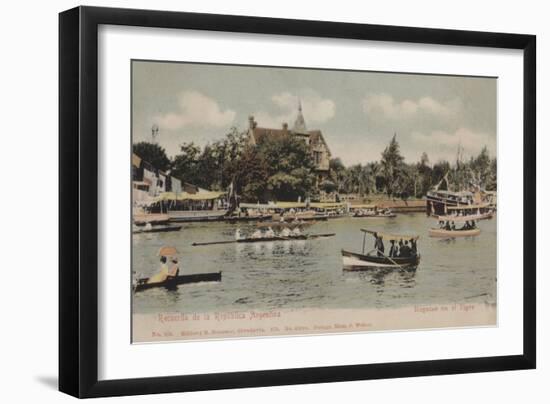 Boat Regatta, Argentina-null-Framed Giclee Print