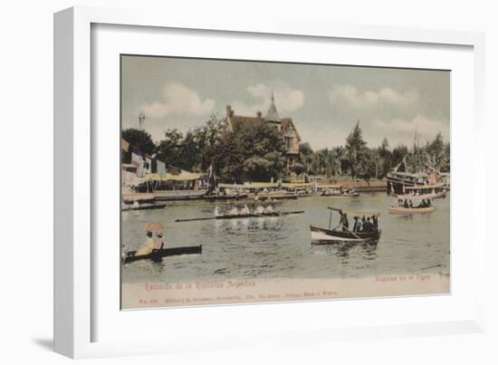 Boat Regatta, Argentina-null-Framed Giclee Print