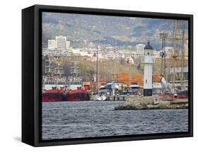 Boat Ride along Coastline, Black Sea, Varna, Bulgaria-Joe Restuccia III-Framed Stretched Canvas