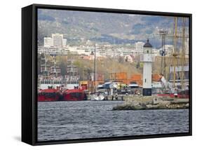 Boat Ride along Coastline, Black Sea, Varna, Bulgaria-Joe Restuccia III-Framed Stretched Canvas