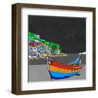 Boat Ride along the Coast I-Ynon Mabat-Framed Art Print