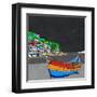 Boat Ride along the Coast I-Ynon Mabat-Framed Art Print