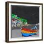 Boat Ride along the Coast I-Ynon Mabat-Framed Art Print