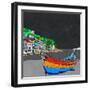 Boat Ride along the Coast I-Ynon Mabat-Framed Art Print