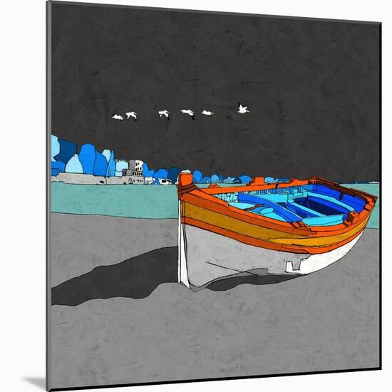 Boat Ride along the Coast II-Ynon Mabat-Mounted Art Print