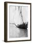 Boat Setting Sail on the River Tigris, Mesopotamia, 1918-null-Framed Giclee Print