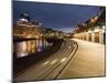 Boat Sheds and Sea Front at Dawn, Wellington, North Island, New Zealand-Don Smith-Mounted Photographic Print